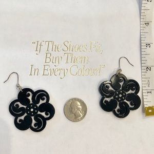 Oversized drop earrings for pierced ears
